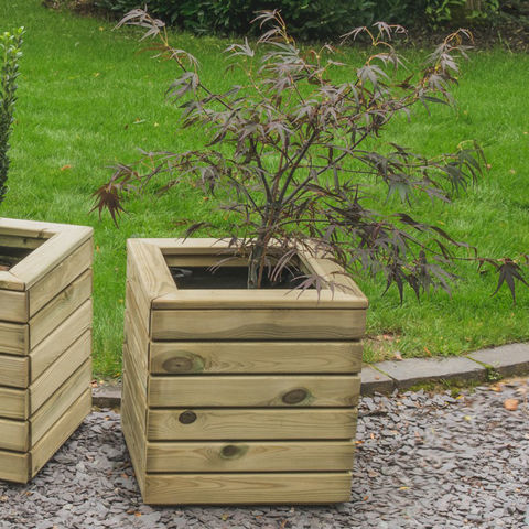 Image of Forest Forest 40x40cm Linear Square Planter