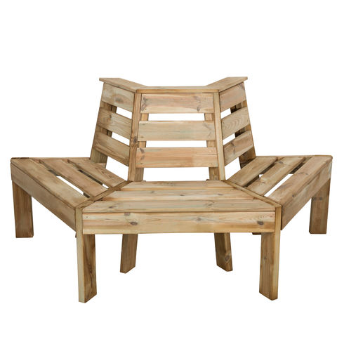 Photo of Forest Forest 85x166x75cm Timber Tree Seat