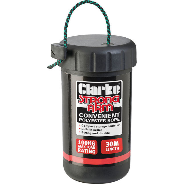 Clarke Cht960 30m Convenient Polyester Rope In Dispenser