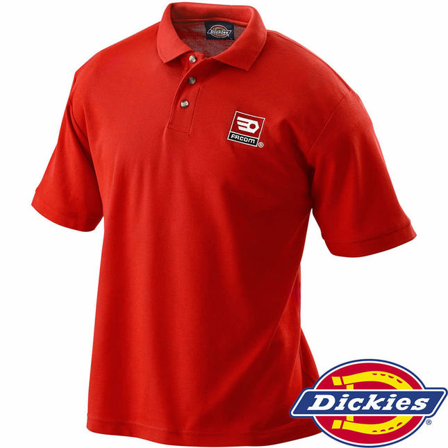 Image of Facom Facom VP.POLO Polo Shirt In Red - Large