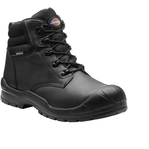 Dickies Mens Trenton Breathable Leather Steel Toe Cap Safety Boot Black 