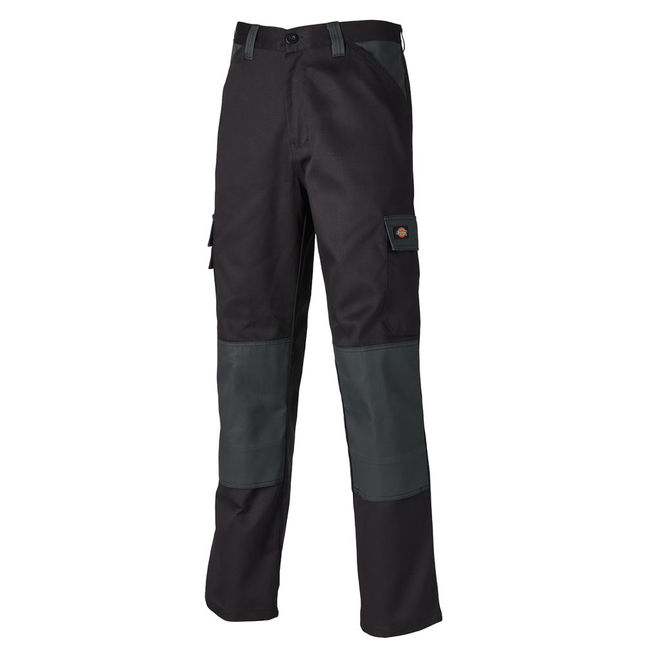 Image of Dickies Dickies ED24/7R Black/Grey Work Trousers 28" Short