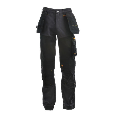 Image of DeWalt DeWalt Memphis Stretch Holster Pocket Trousers Grey/Black - Various Sizes