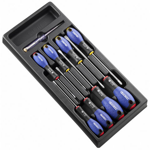 Expert by Facom E194940B - 8 Piece Mechanic's And Electrician's Screwdriver Module
