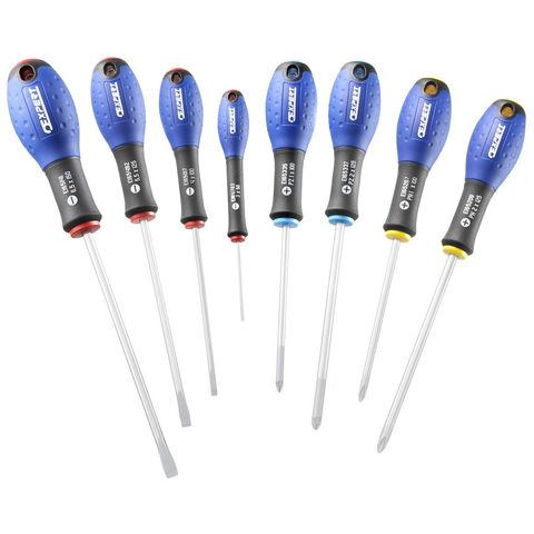 Image of Facom Expert by Facom E160907B - Set Of 8 Mechanic's And Electrician's Screwdrivers