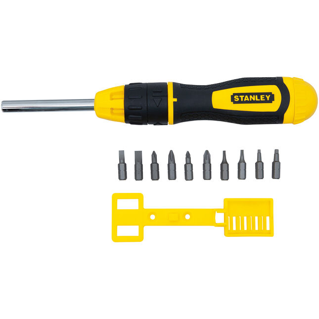 Image of STANLEY® Multi-Bit Ratcheting Screwdriver with Bit Set