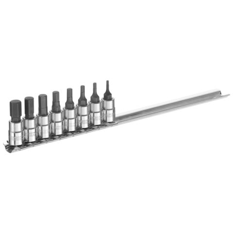 Image of Facom Expert by Facom 1/4" Drive 8 Piece Hex Bit Set 2 - 8mm