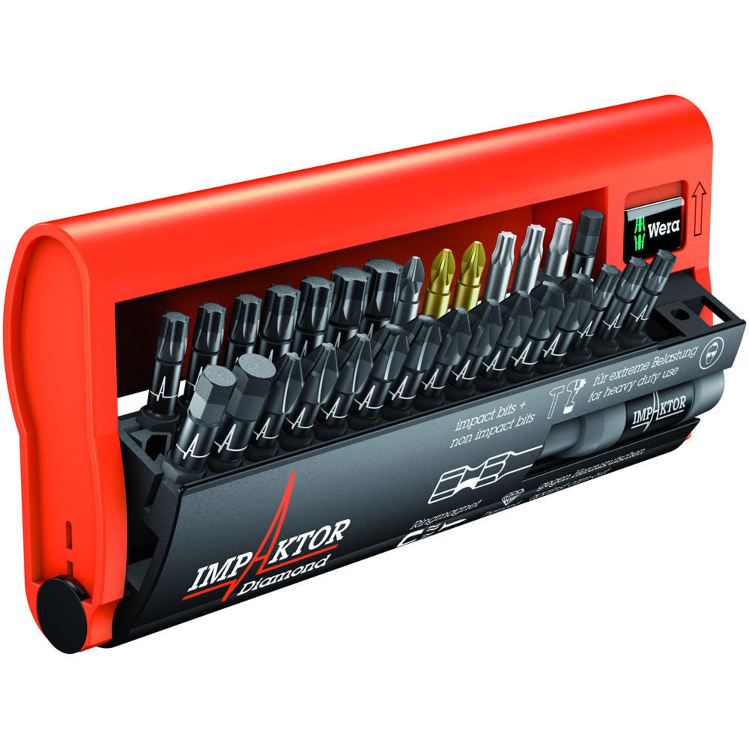 Wera Impaktor-Bit PH3 – 1/4 Zoll, 25 Mm, Für Schlagschrauber, Diamantbeschichtet