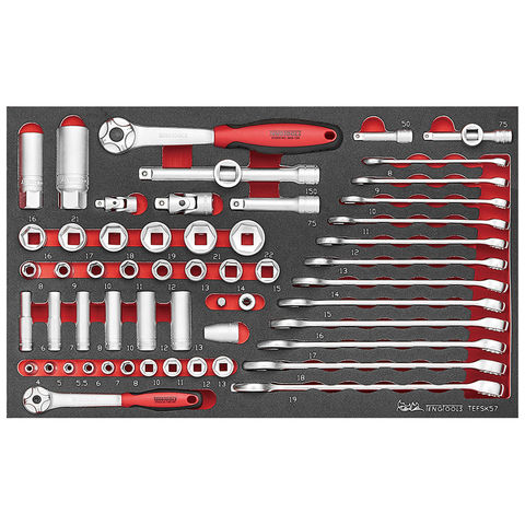 Teng Tools 118 Piece EVA Portable Tool Kit in Service Case - Machine ...