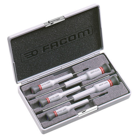 Image of Facom Facom AEFP.J1 Case Set Of Micro-Tech Phillips Screwdrivers