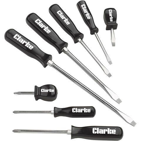 Clarke CHT122 8 piece Screwdriver Set