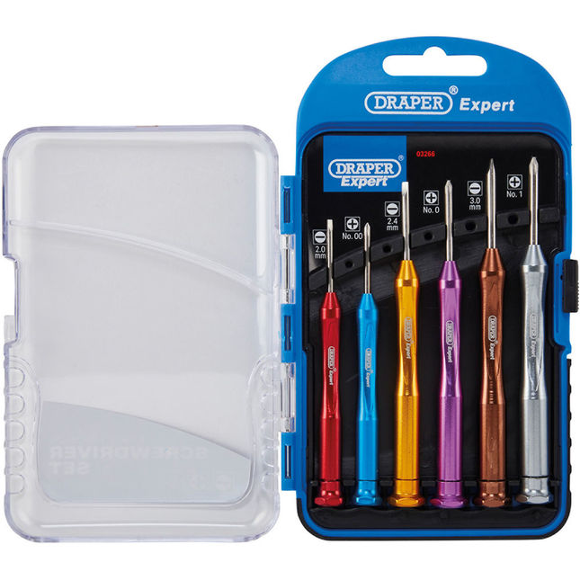 Draper Expert Psd6 6 Piece Precision Screwdriver Set
