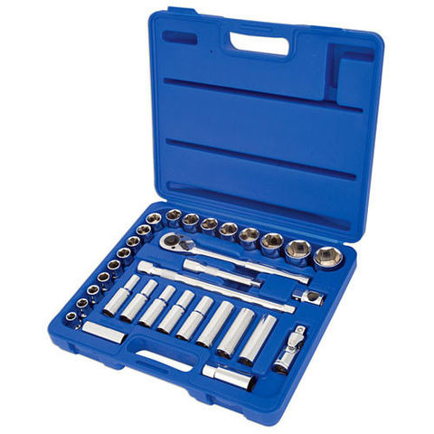 Laser 3568 Alldrive Socket & Bit Set – 40-teilig, 1/4 Zoll Antrieb, Mit Ratsche, Bits Und Nuss-Sortiment