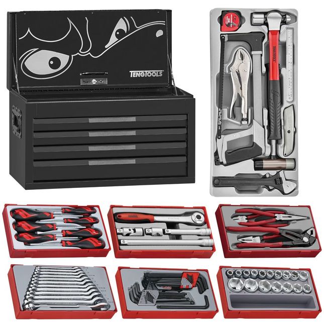 Teng Tkt26b137t 26" Pro35™ Tool Chest Tool Kit 137 Pieces -black-