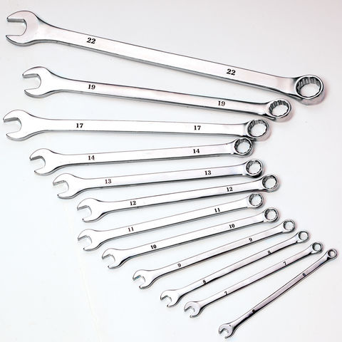 Image of Machine Mart 12 Piece 6 - 22mm Extra Long Combination Spanner Set