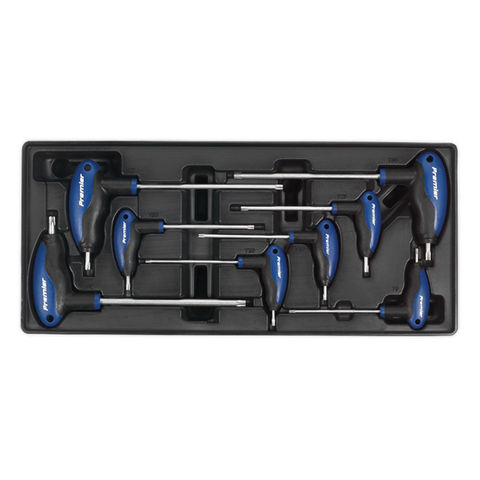 Image of Sealey Sealey TBT05 8 Piece Tool Tray with T-Handle TRX-Star Key Set