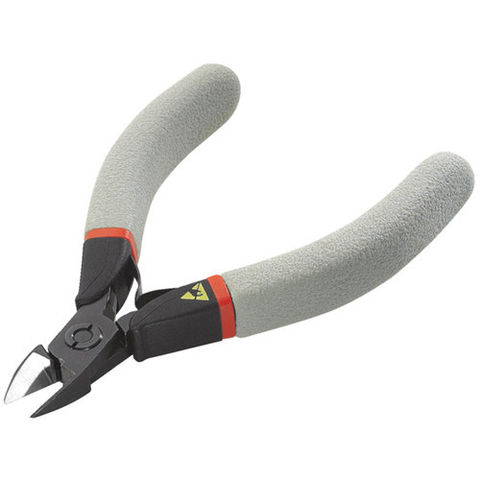 Image of Facom Facom 425.E 110mm Long Reach Anti-Static Bullet-Nose Cutting Pliers