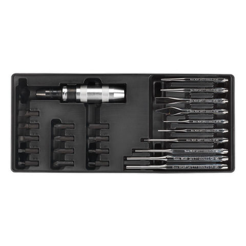 Sealey TBT18 25 Piece Tool Tray with Punch & Impact Driver Set