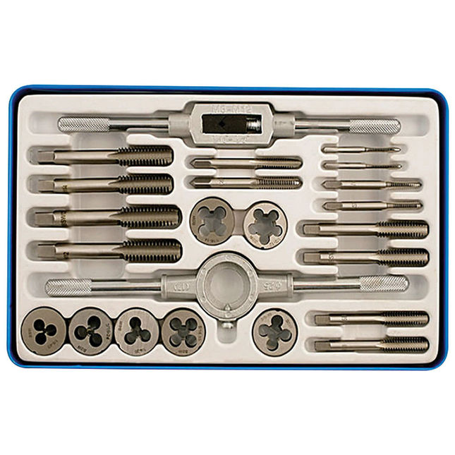 Gunson 77123 Set Da 23 Maschi E Filiere | Filettatura Whitworth | Per Auto E Moto D'epoca Britanniche - 4