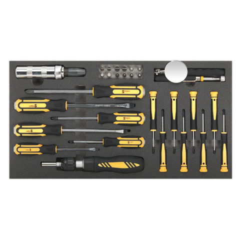 Image of Sealey Sealey S01128 36 Piece Tool Tray with Screwdriver Set
