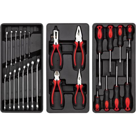 Clarke PRO395 182 Piece Tool Kit with 3 Drawer Service Cart - Machine ...