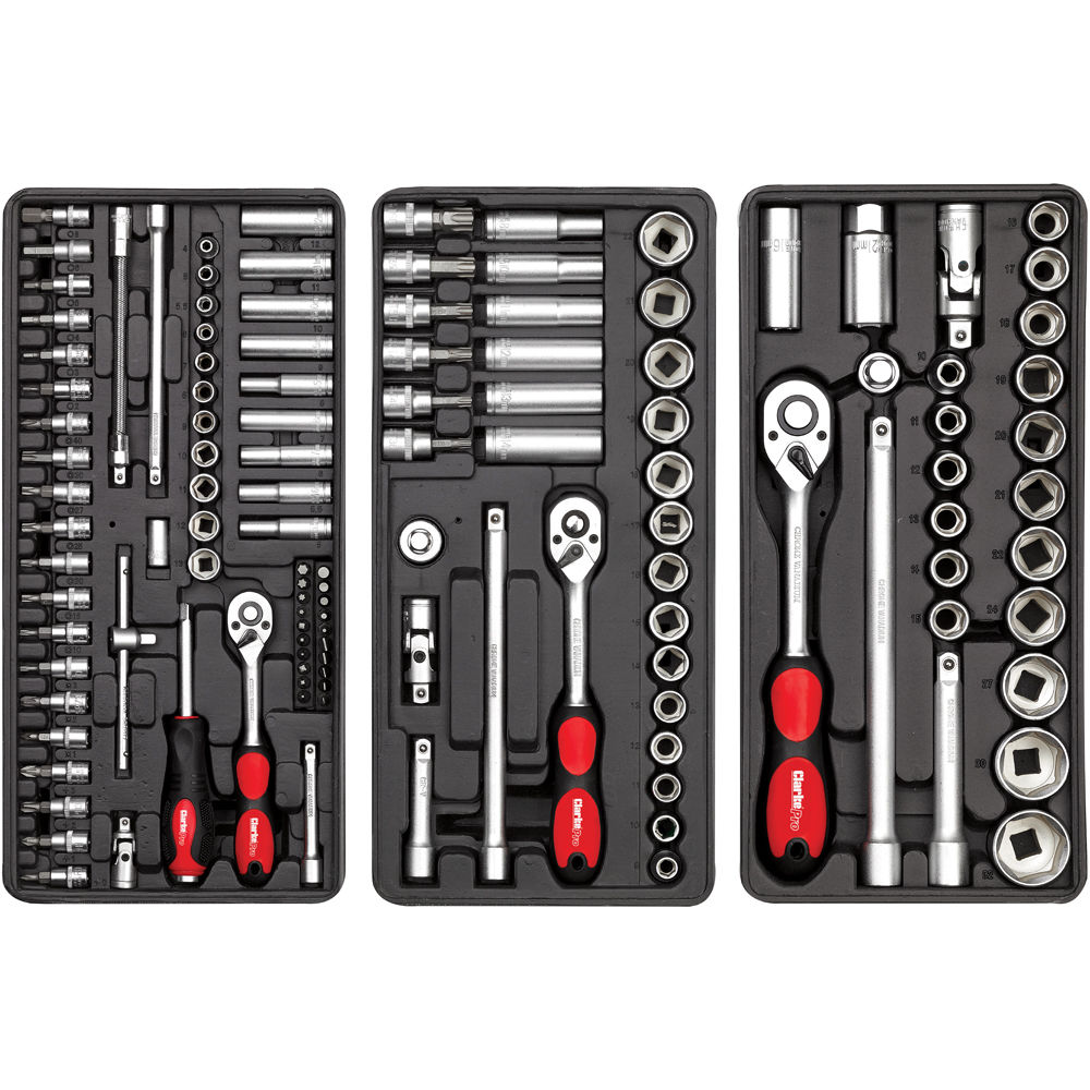 Clarke PRO396 222 Piece Tool Set With 7 Drawer Tool Cabinet - Machine ...