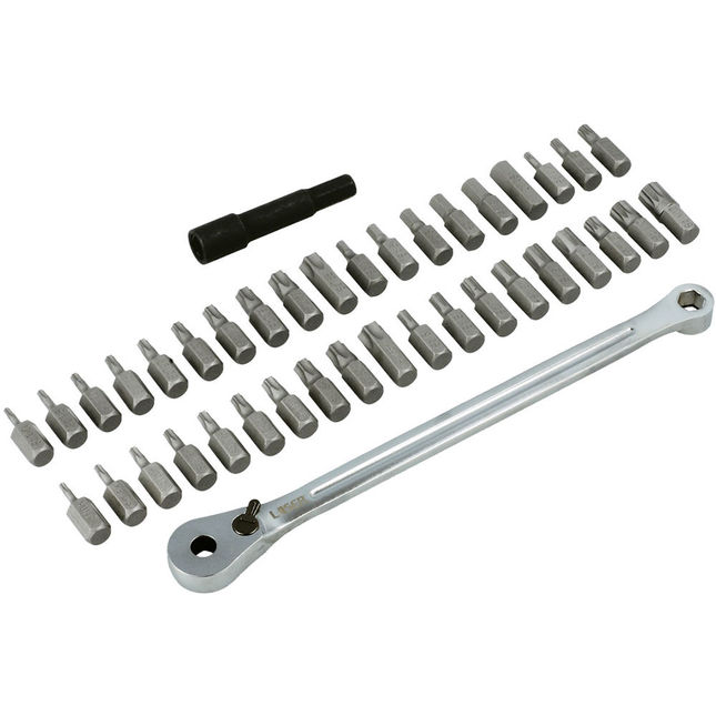 Laser 8770 40 Piece Low Profile Ratchet & Bit Set
