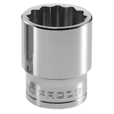 Image of Machine Mart Xtra Facom S Series 1/2" Drive 12 Point OGV Imperial Sockets - Standard Length