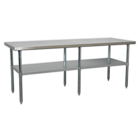 Image of Sealey Sealey AP2184SS Stainless Steel Workbench 2.1m