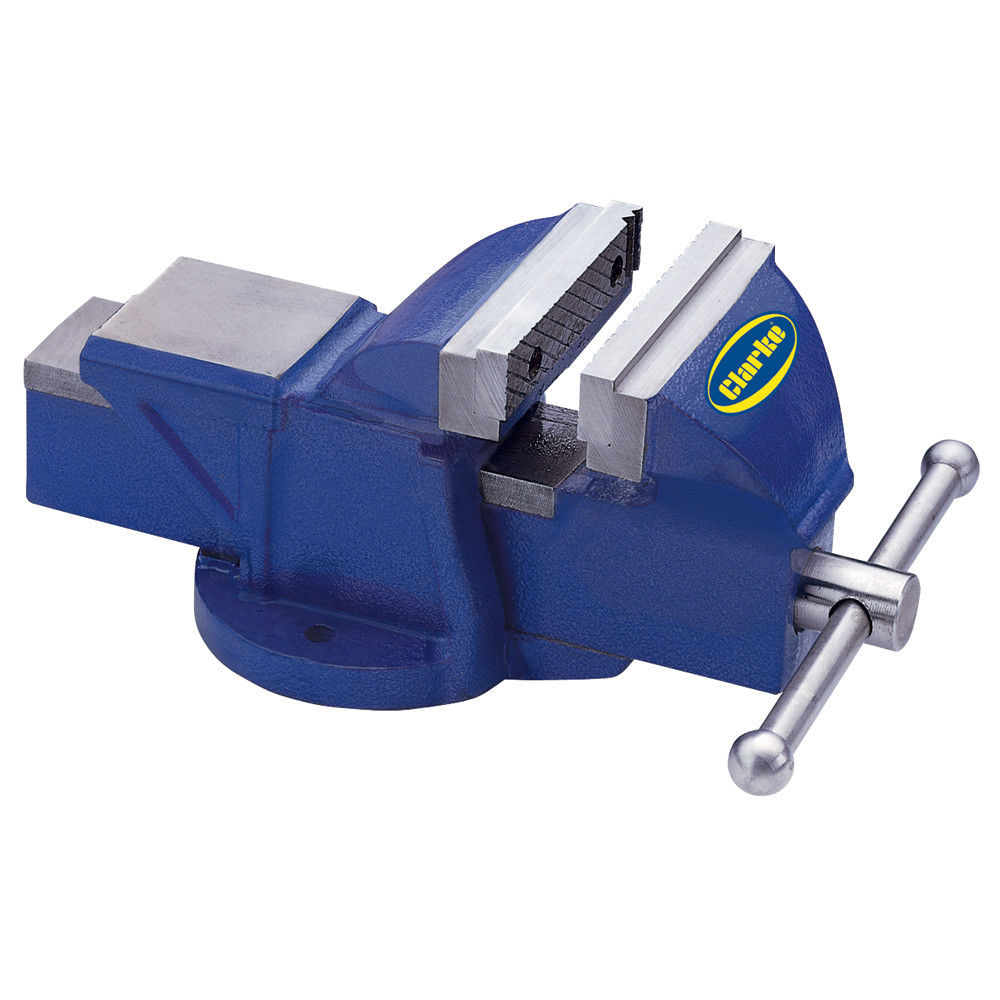 Latest CLARKE METALWORK FIXED BENCH VICE  6" 150mm BLUE CV150BL 