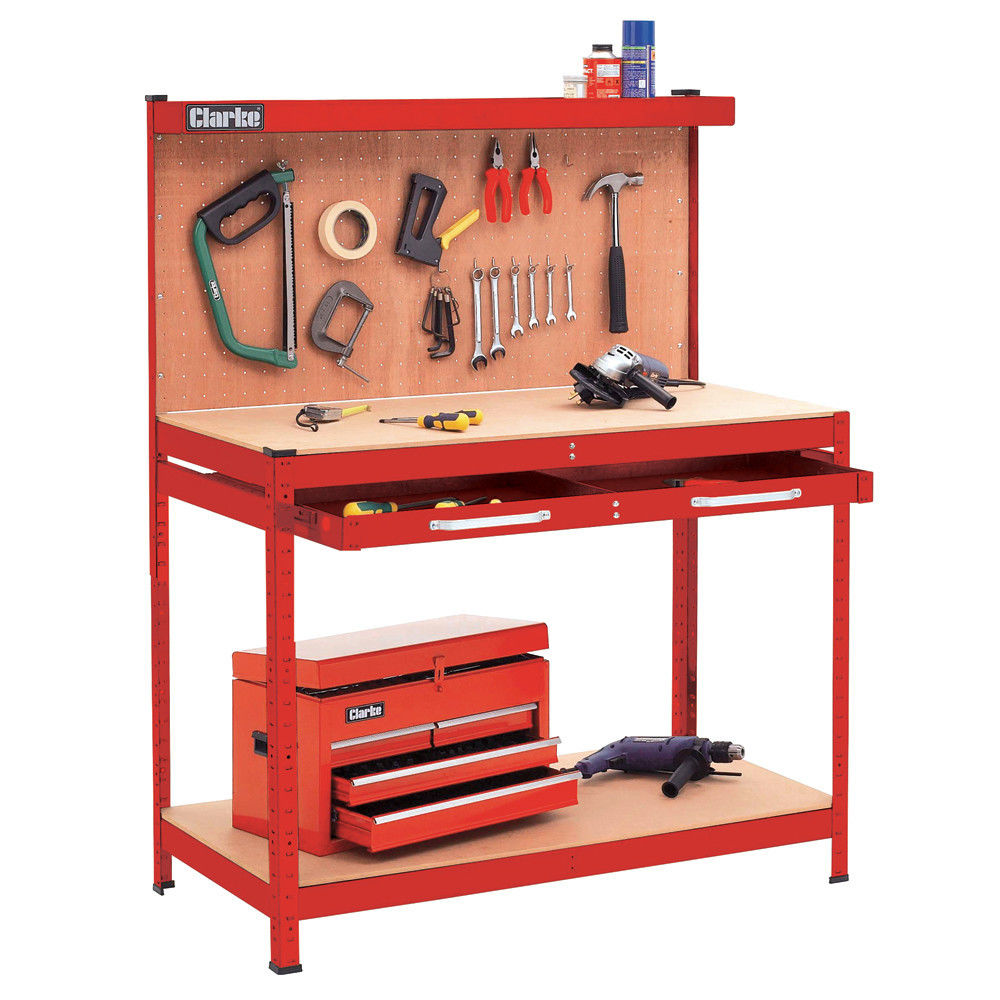 Clarke Cwb R1 Workbench Red Machine Mart Machine Mart