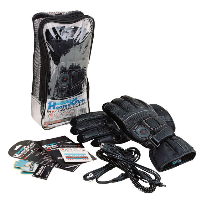 Image of Machine Mart Xtra Oxford Heated Motorcycle Gloves (S)