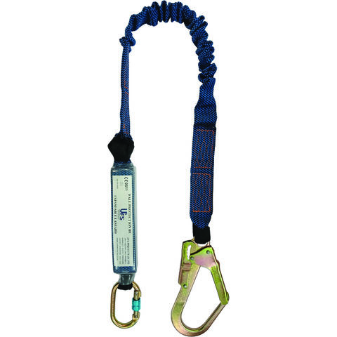 Image of Talurit UFS PROTECTS UT895 1.8m Expandable Energy Absorbing Lanyard with Scaffold Hook & Carabiner