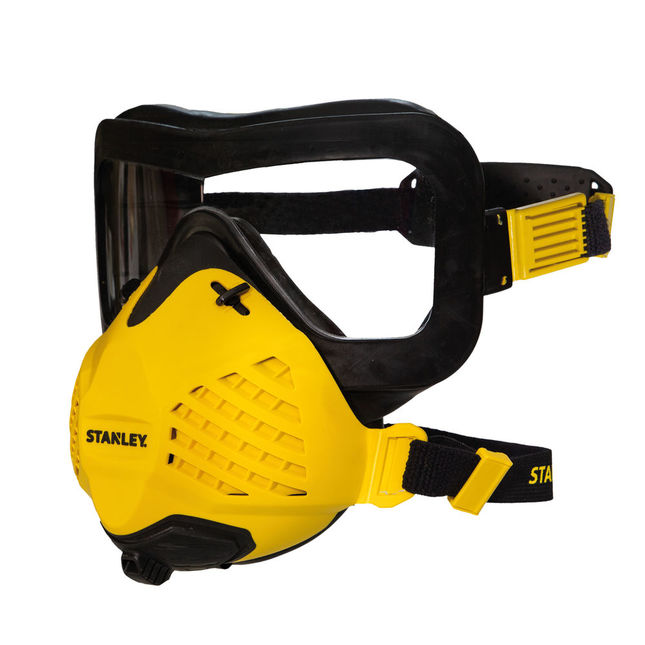 Stanley P3 Rd All-in-one Visor Dust Mask Respirator With Face-fit-check® With P3 Fitted Filters