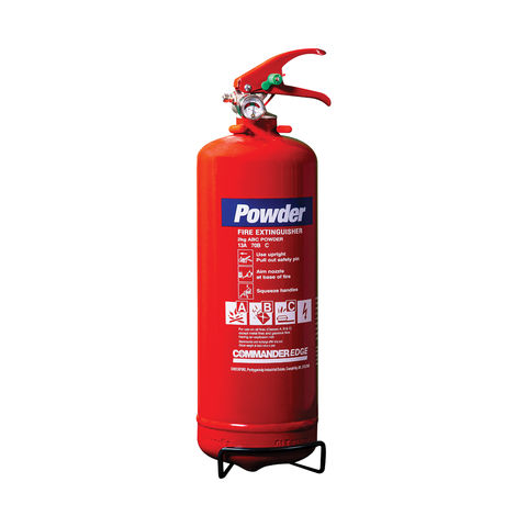 CommanderEDGE 2kg ABC Dry Powder Fire Extinguisher