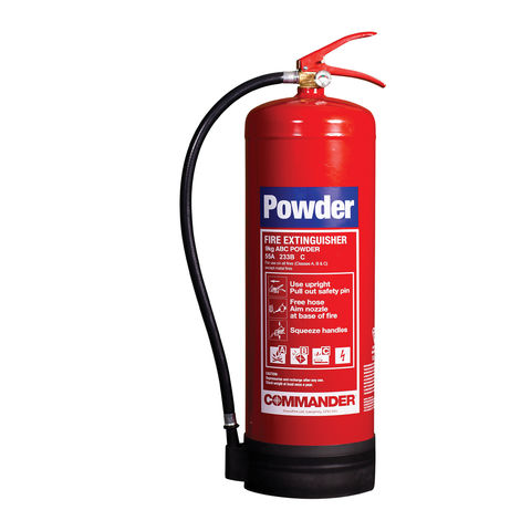 Commander 9kg ABC Dry Powder Fire Extinguisher