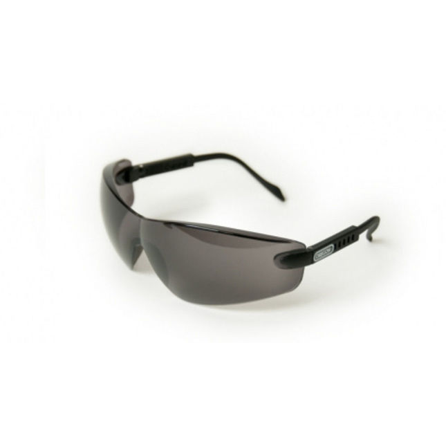 Image of Machine Mart Xtra Oregon Black Lens Safety Glasses With Black Frame