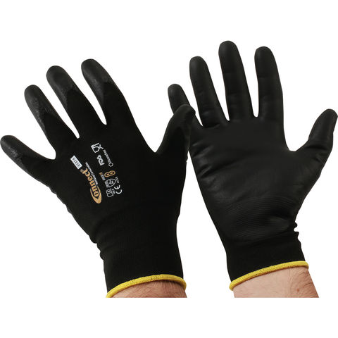 Connect Connect 35374 Mechanics Cut Resistant Gloves Medium 3 Pairs