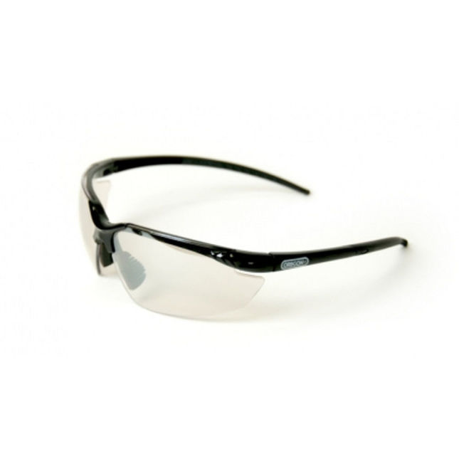 Image of Machine Mart Xtra Oregon Clear Lens Safety Glasses With Black Frame