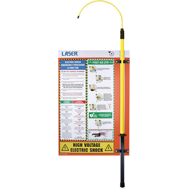 Laser 8968 Ev First Aid Information Board With Insulated Rescue Pole