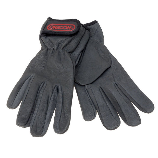 Image of Machine Mart Xtra Oregon Black Leather Work Gloves (Extra Large)