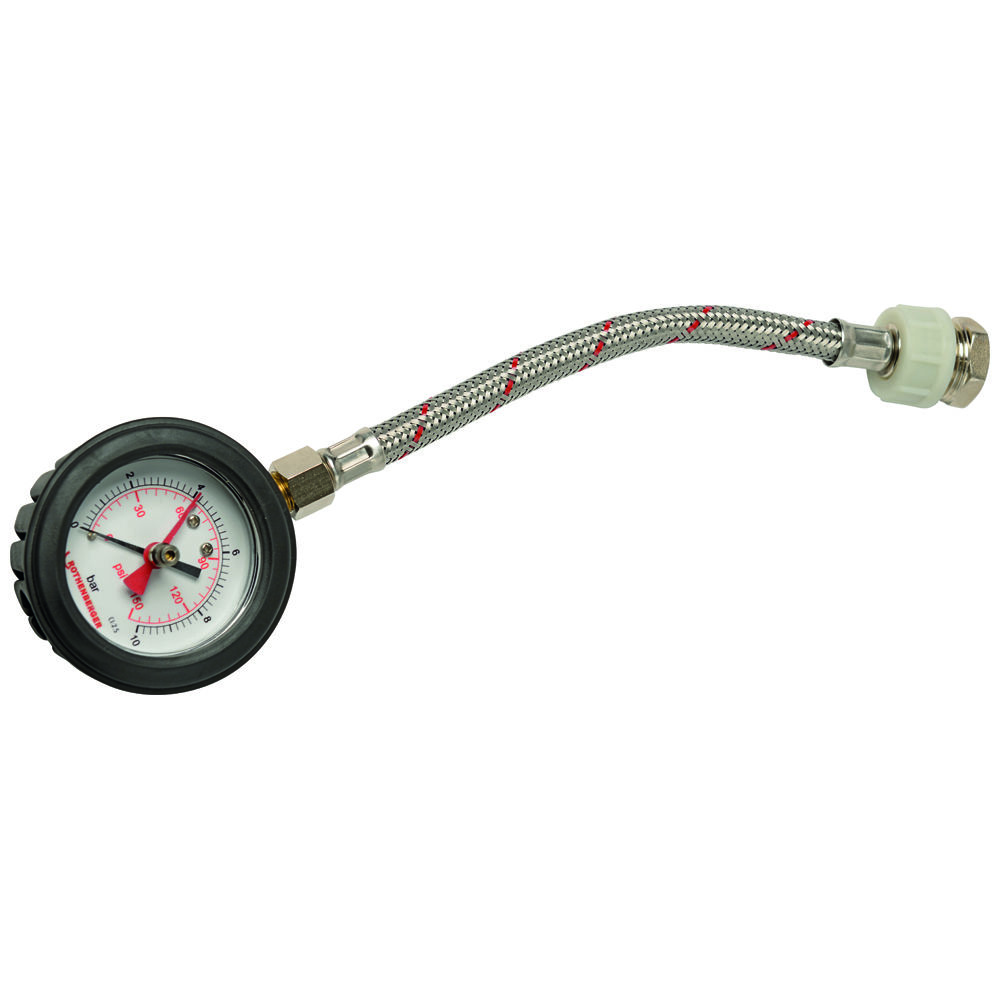 AutoMeter 2 5/8in 0-35 PSI Marine Chrome Mechanical Water Pressure Gauge