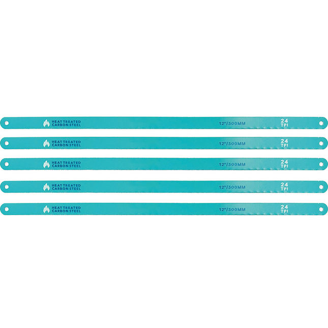 Blue Spot 300mm -12"- 5pce 24 Tpi Hacksaw Blades