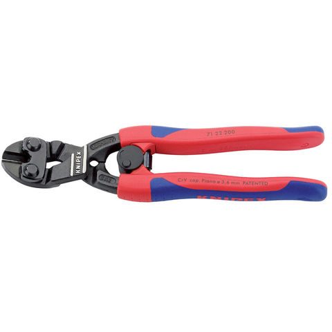 Image of Knipex Knipex 200mm Cobolt Compact 20 Degree Angled Head Bolt Cutters