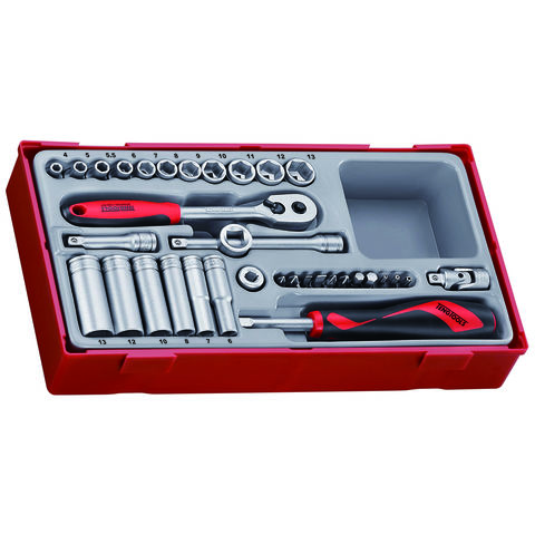 Image of Teng Tools Teng TT1435 35 piece 1/4" Socket Set
