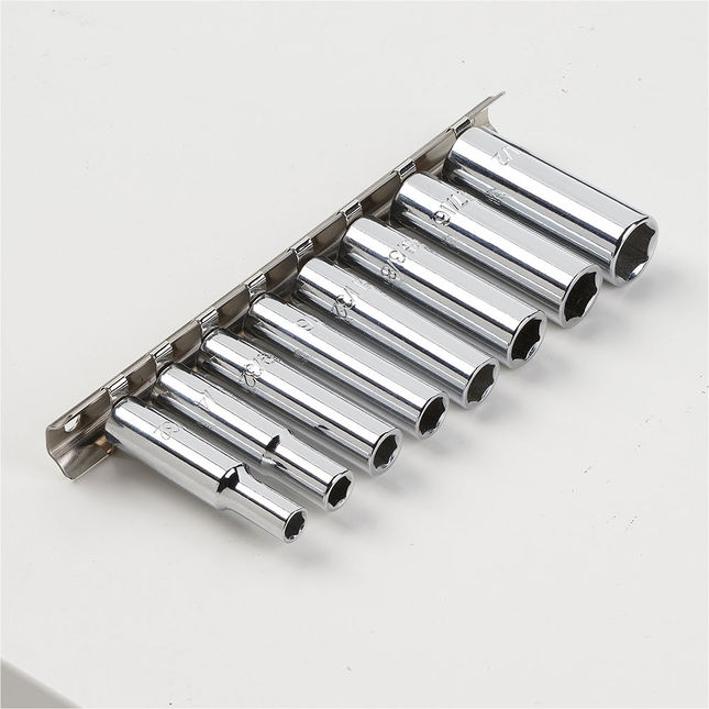Clarke Pro419 1/4"d Socket Set On Clip - Af 8 Pc