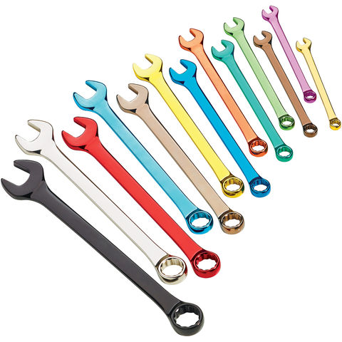 Photo of New Clarke Pro337 13 Piece Colour Coded Metric Combination Spanner Set