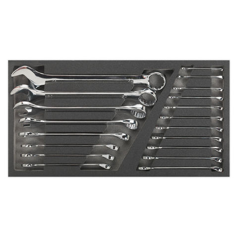 Image of Sealey Sealey S01123 19 Piece 6 - 32mm Combination Spanner Set