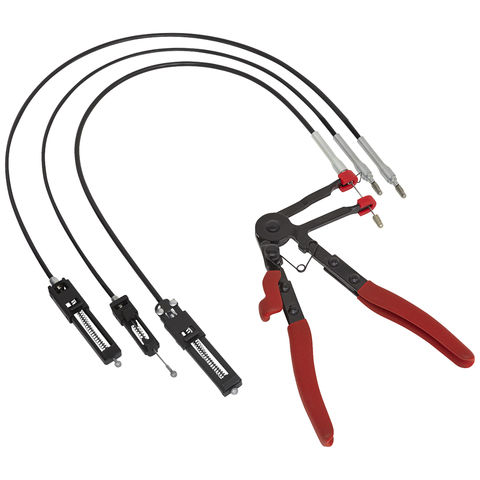 Image of Sealey Sealey Interchangeable Remote Action Hose Clamp Pliers