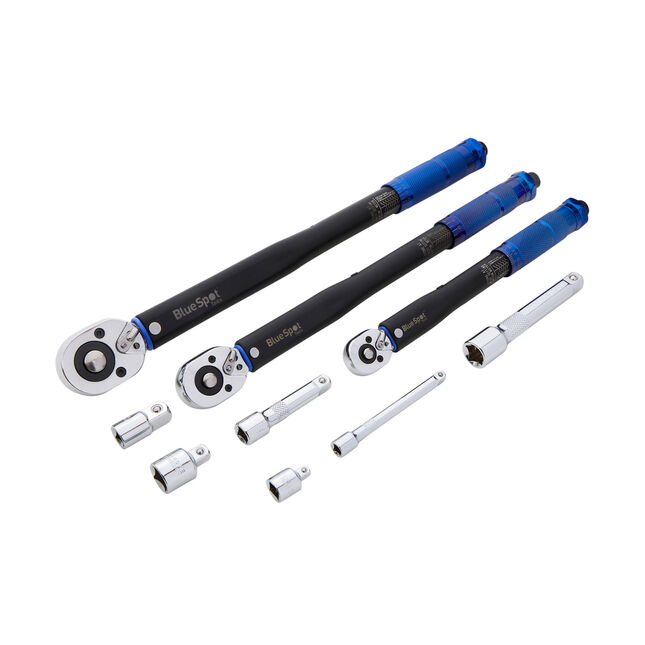 Image of Blue Spot 01998 9pc Torque Wrench Set (1/4" 3/8" 1/2")